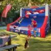 OZIS 13x10x10FT Inflatable Basketball Game with 5 Hoops