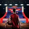 OZIS 13x10x10FT Inflatable Basketball Game with 5 Hoops