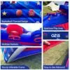 OZIS 13x10x10FT Inflatable Basketball Game with 5 Hoops