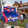 OZIS 13x10x10FT Inflatable Basketball Game with 5 Hoops