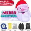 OZIS 21x13FT Christmas Inflatable Santa Claus with LEDs