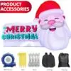 OZIS 21x13FT Christmas Inflatable Santa Claus with LEDs