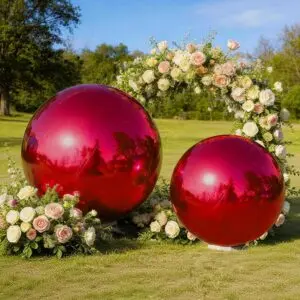 OZIS 19.7in & 31.5in Inflatable Mirror Balls, 2-Piece Set