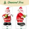 OZIS 27FT Inflatable Santa Claus Holding Gift