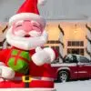 OZIS 27FT Inflatable Santa Claus Holding Gift