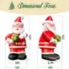 OZIS 27FT Inflatable Santa Claus Holding Gift