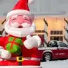 OZIS 27FT Inflatable Santa Claus Holding Gift