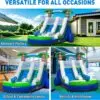 OZIS 23FT Commercial Inflatable Water Slide with Pool