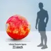 OZIS 23.6in LED Inflatable Mars Planet Balloon