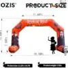 OZIS 20FT Halloween Inflatable Arch (No Lights)