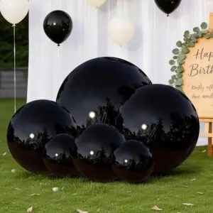 OZIS Giant Inflatable Mirror Ball 6-Piece Set with Air Pump