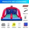 OZIS Inflatable Football Toss Game with 4 Balls