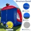 OZIS Inflatable Football Toss Game with 4 Balls