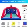OZIS Inflatable Football Toss Game with 4 Balls