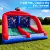 OZIS Inflatable Football Toss Game with 4 Balls