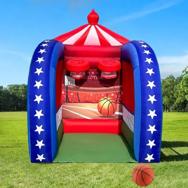 OZIS Inflatable Basketball Hoop Shot Game with Built-in Blower
