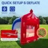 OZIS Inflatable Basketball Hoop Shot Game with Built-in Blower