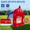 OZIS Inflatable Basketball Hoop Shot Game with Built-in Blower