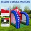 OZIS Inflatable Basketball Hoop Shot Game with Built-in Blower
