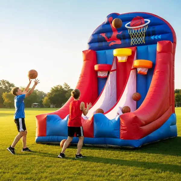 OZIS Inflatable Basketball Hoop Shoot Game (Easy Setup)