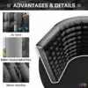 OZIS 10FT Inflatable Sport Tunnel, Black