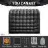 OZIS 10FT Inflatable Sport Tunnel, Black