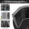 OZIS 10FT Inflatable Sport Tunnel, Black