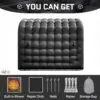 OZIS 10FT Inflatable Sport Tunnel, Black