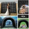 OZIS 10FT Inflatable Sport Tunnel, Black