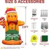 OZIS 23FT Inflatable Gingerbread Man