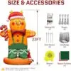 OZIS 23FT Inflatable Gingerbread Man
