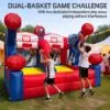 OZIS Inflatable Basketball Party Game with 4 Balls & Blower