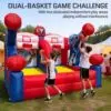 OZIS Inflatable Basketball Party Game with 4 Balls & Blower