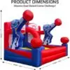 OZIS Inflatable Basketball Party Game with 4 Balls & Blower