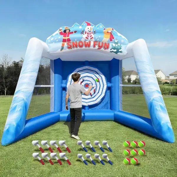 OZIS Inflatable Axe Throwing Ball Toss Game