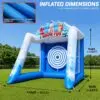 OZIS Inflatable Axe Throwing Ball Toss Game
