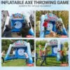 OZIS Inflatable Axe Throwing Ball Toss Game