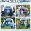 OZIS Inflatable Axe Throwing Ball Toss Game