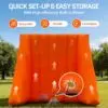 OZIS 9-Hoop Inflatable Basketball Game with Tic-Tac-Toe
