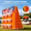 OZIS 9-Hoop Inflatable Basketball Game with Tic-Tac-Toe