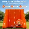OZIS 9-Hoop Inflatable Basketball Game with Tic-Tac-Toe