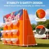 OZIS 9-Hoop Inflatable Basketball Game with Tic-Tac-Toe
