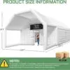 OZIS 39x20x13FT Inflatable Nightclub Party Tent with Pavilion
