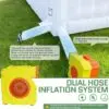 OZIS 39x20x13FT Inflatable Nightclub Party Tent with Pavilion