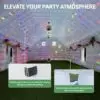 OZIS 39x20x13FT Inflatable Nightclub Party Tent with Pavilion