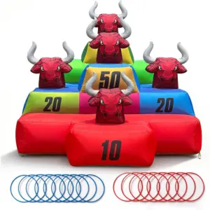 OZIS 6.5FT Inflatable Ring Toss Game