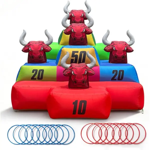 OZIS 6.5FT Inflatable Ring Toss Game