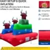 OZIS 6.5FT Inflatable Ring Toss Game