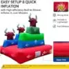 OZIS 6.5FT Inflatable Ring Toss Game