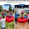 OZIS 6.5FT Inflatable Ring Toss Game